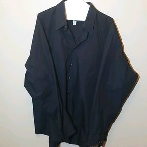 Van Heusen Black Dress Shirt